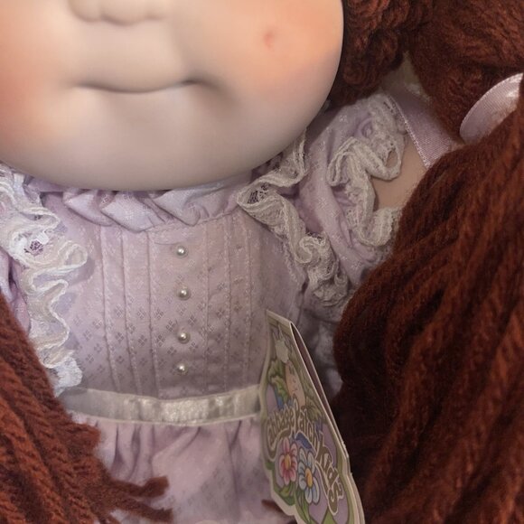 Cabbage Patch Kids Porcelain Collection Doll With Dress & Certificate Of Authent - Picture 10 of 16